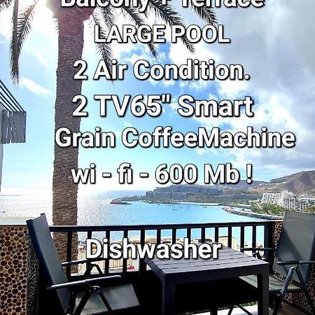パタラバカDeluxe Seaview-Sunsets !Transfe-R Inc! Pool,2Aircond,2Tv65",600Mb Dishwasher,,2 Beaches,Anfi-Viewアパートメント エクステリア 写真